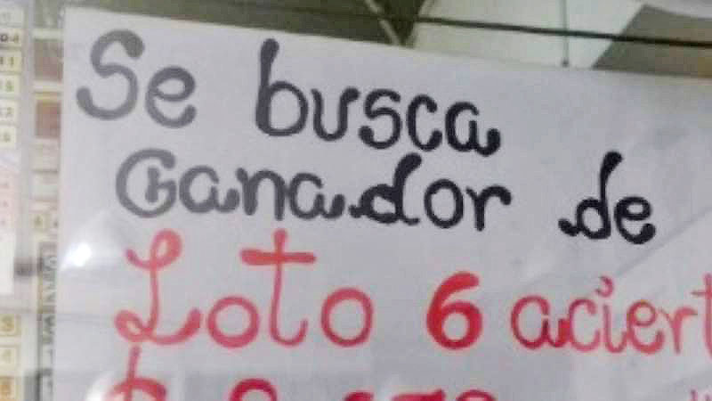 Ganó un millón en el Loto, no fue a cobrarlo y se le venció el plazo para retirar el premio