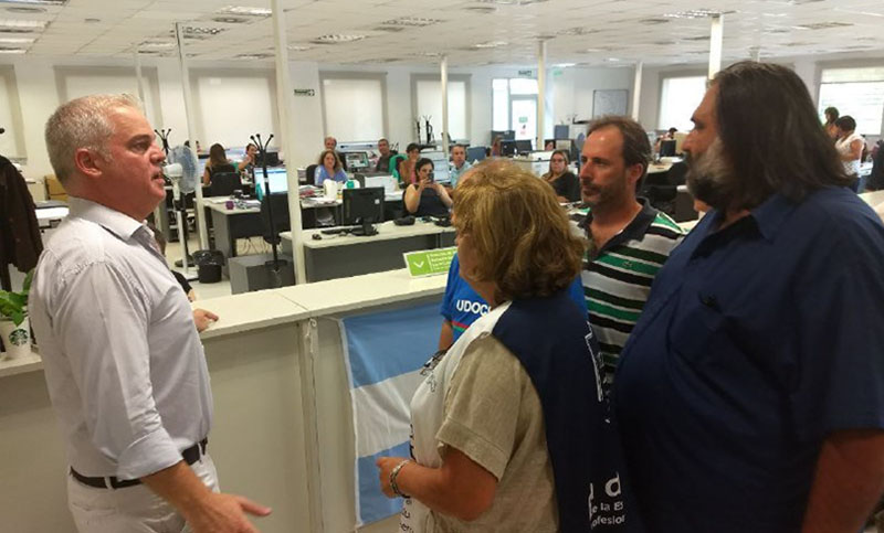 Docentes fueron al Ministerio de Trabajo a reclamar la convocatoria a paritarias