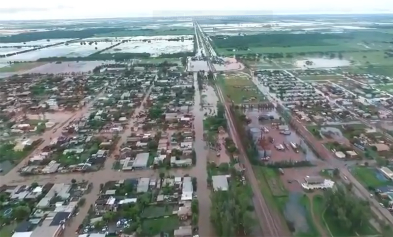 Ciudades inundadas y hectáreas perdidas, el triste saldo de las inundaciones
