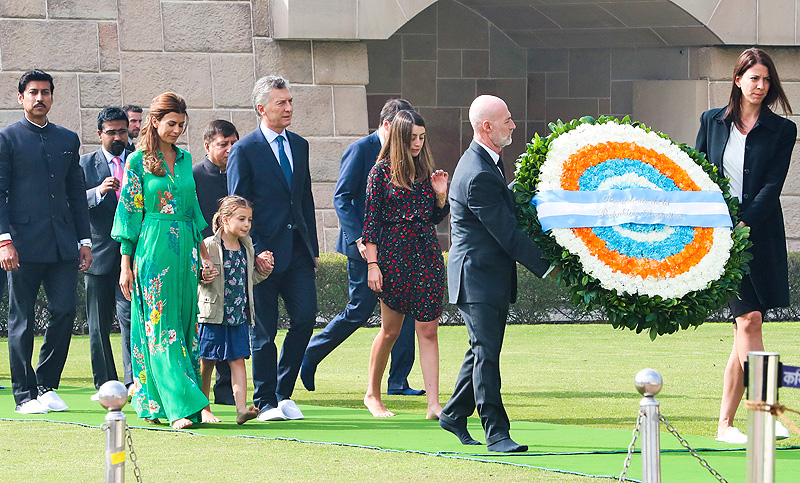 Macri rindió homenaje al Mahatma Gandhi