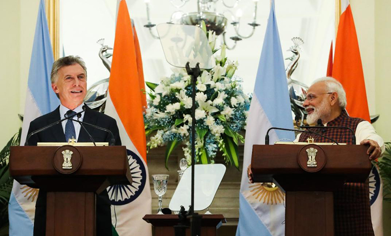 Argentina y la India firmaron diez acuerdos bilaterales