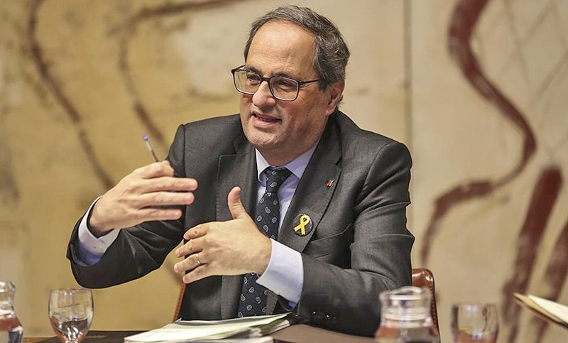 El presidente catalán pide a la Unión Europea que «proteja» a los independentistas