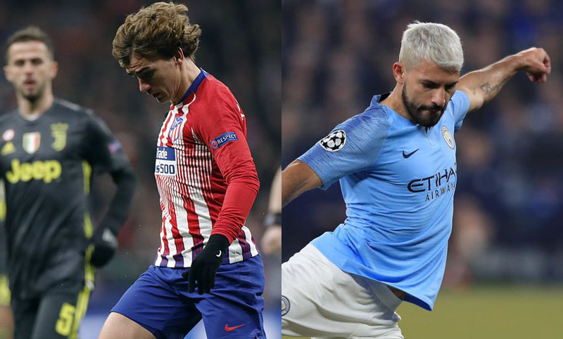 Atlético Madrid y Manchester City sacaron ventaja en los octavos de la Champions