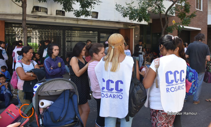 La CCC se manifestó frente a Desarrollo Social por ayuda alimentaria
