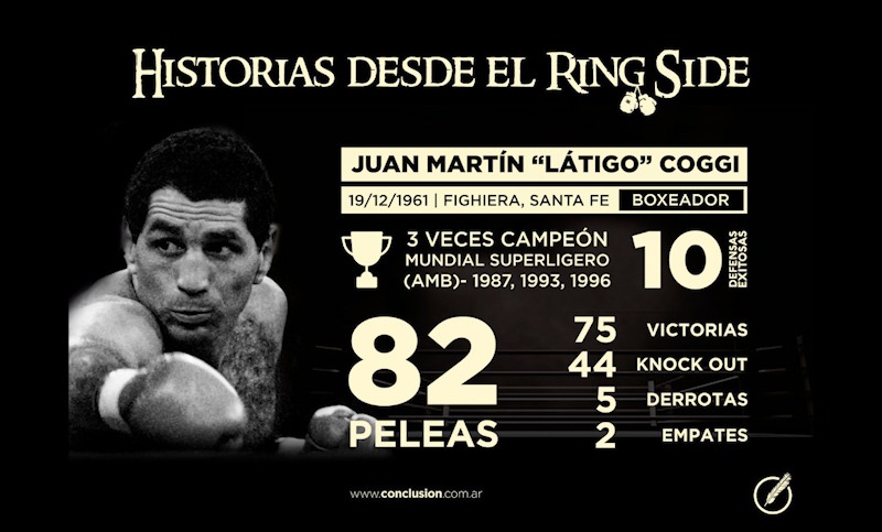 Látigo Coggi: un grande del boxeo en Historias desde el Ring Side
