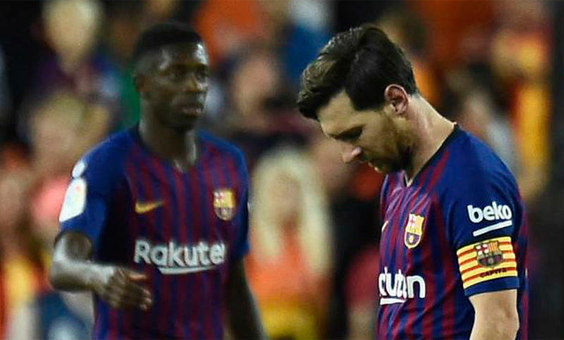 A dos días del primer clásico, Messi no entrenó con el Barcelona