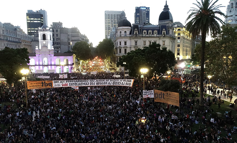 8M: el documento que se leyó en el cierre de la marcha