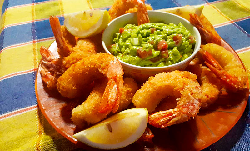 Langostinos rebozados en panko y coco
