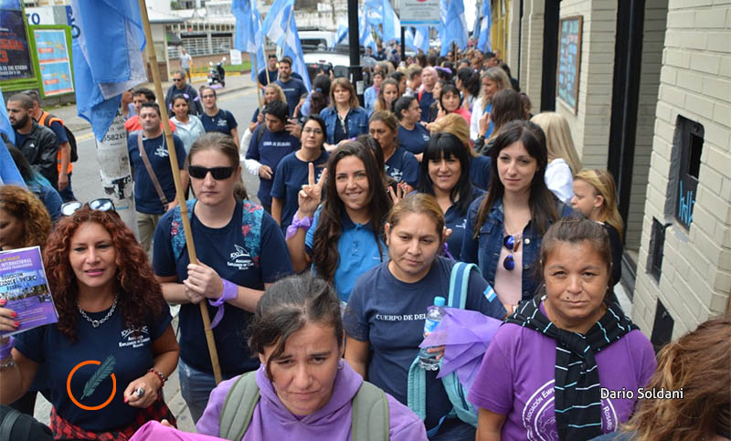 Trabajadoras mercantiles marcharon en el centro por reivindicaciones históricas