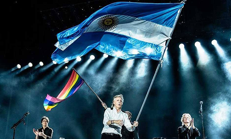 Paul McCartney agradeció a la Argentina