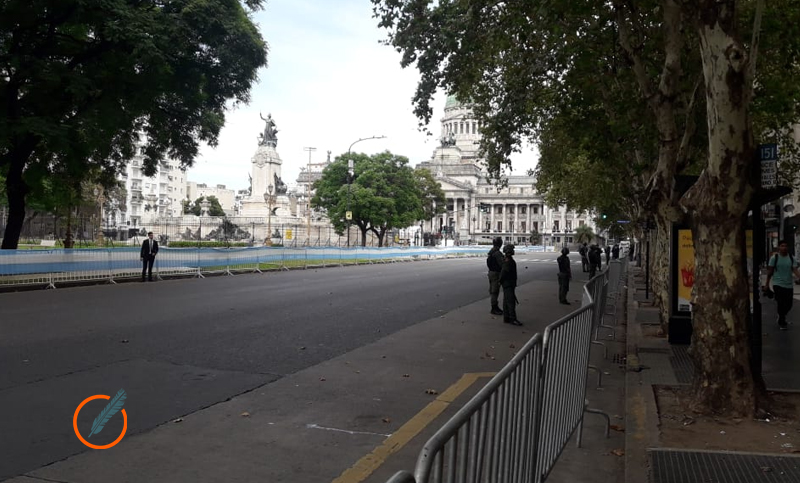 Impresionante operativo de seguridad por la Asamblea Legislativa