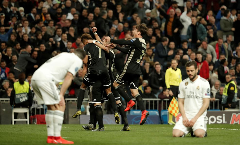 El Real Madrid es eliminado de la Champions en un histórico partido del Ajax