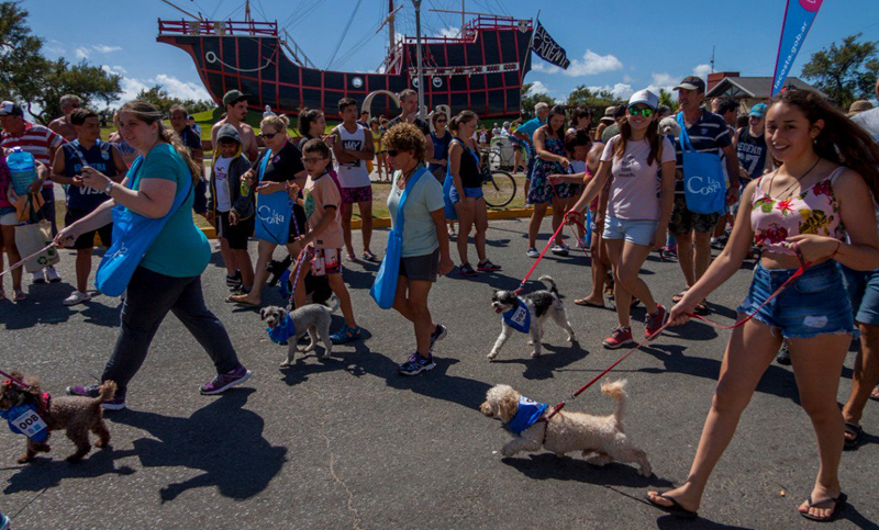 San Bernardo realizó una maratón con mascotas para promover su cuidado