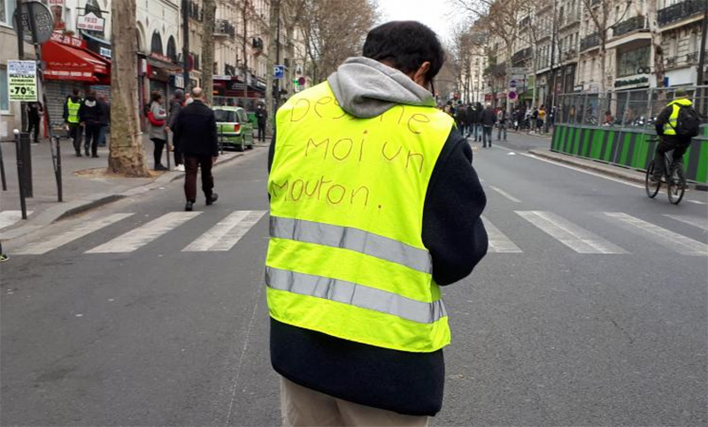Los «chalecos amarillos» marcharon en en el sur de Francia