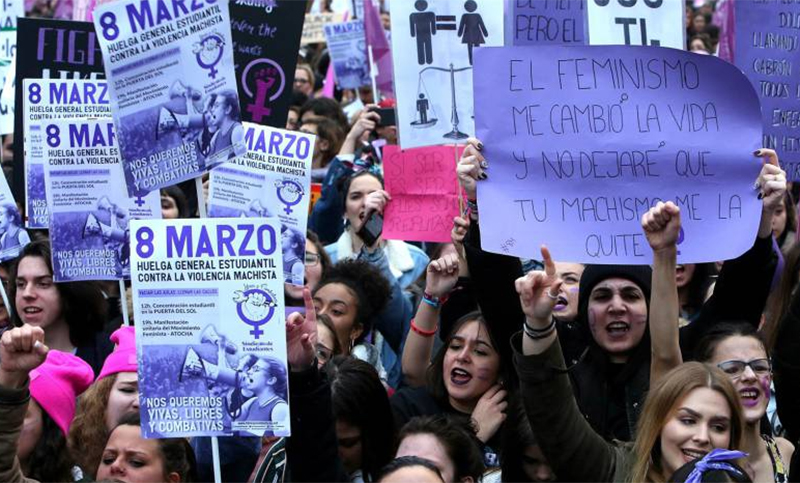 Huelga feminista y cientos de marchas en toda España por el Día de la Mujer