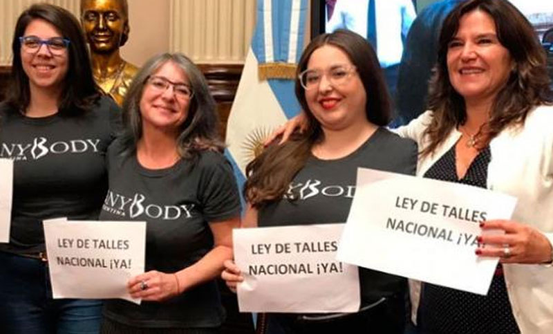 La nueva ley nacional de talles obtuvo media sanción en el Senado