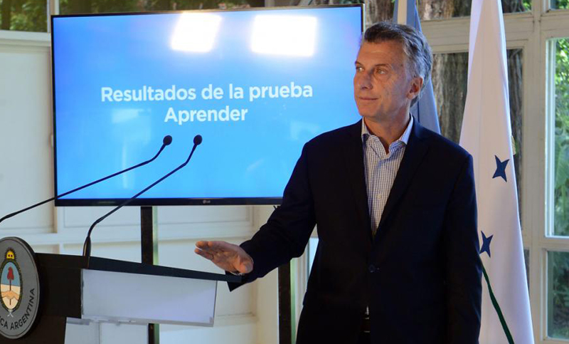 Macri afirmó que los alumnos tuvieron un nivel superior en las evaluaciones de 2018