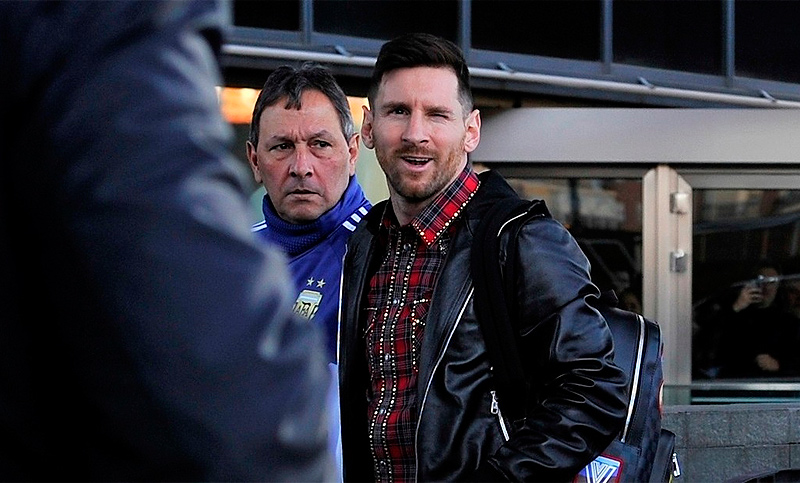 Messi se sumó a la concentración argentina en Madrid