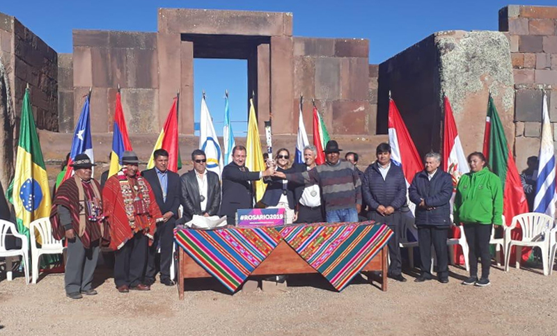 La antorcha de los Juegos Suramericanos de Playa llegó a Bolivia