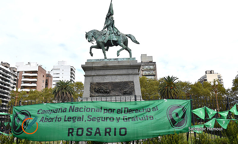 Un nuevo pañuelazo verde en la Plaza San Martín