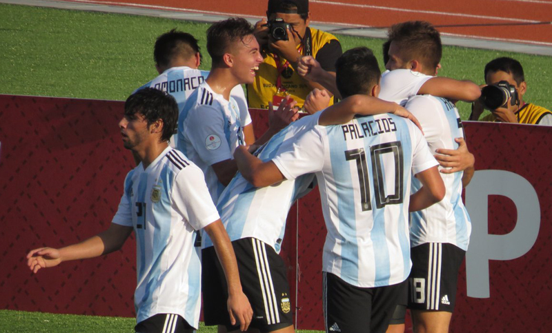 La Sub 17 de Argentina goleó a Paraguay y se clasificó al mundial de Brasil