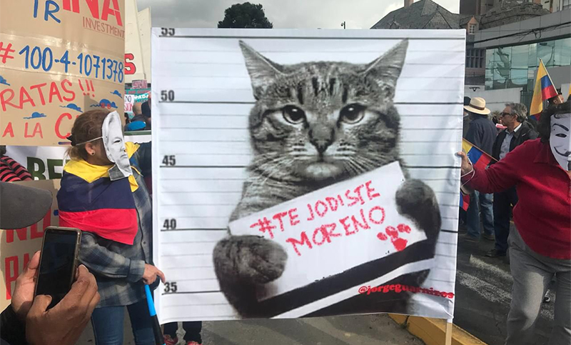 Ecuador: movilización en Quito contra el gobierno de Lenín Moreno