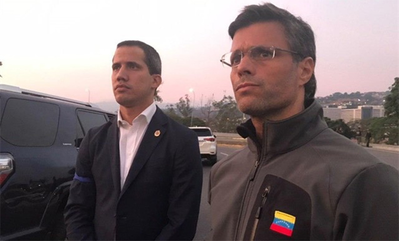 López y Guaidó en problemas: escasa convocatoria para la «Operación Libertad»