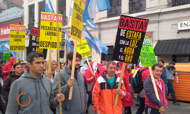 Asi se vive el paro en las calles de Rosario