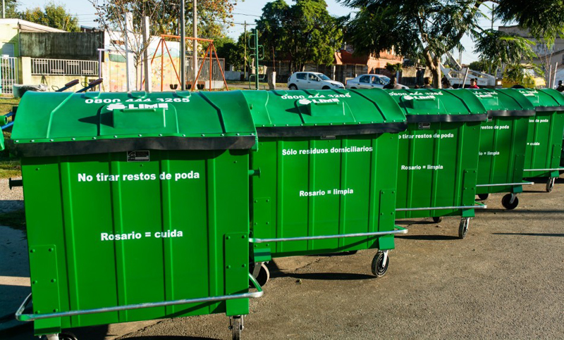 Inauguraron contenedores metálicos en barrio Las Flores