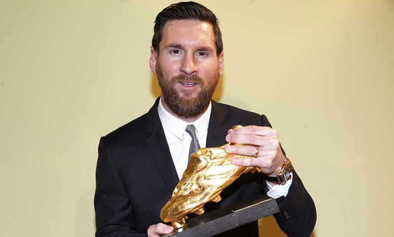 Lionel Messi ganó la sexta bota de oro