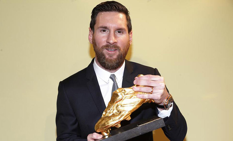 Lionel Messi ganó la sexta bota de oro