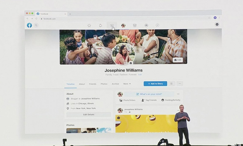 Facebook mostró el nuevo diseño para su red social
