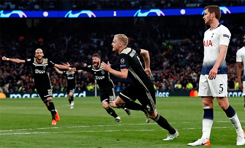 Ajax y Tottenham, por el pasaporte a la final de la Champions League en Madrid
