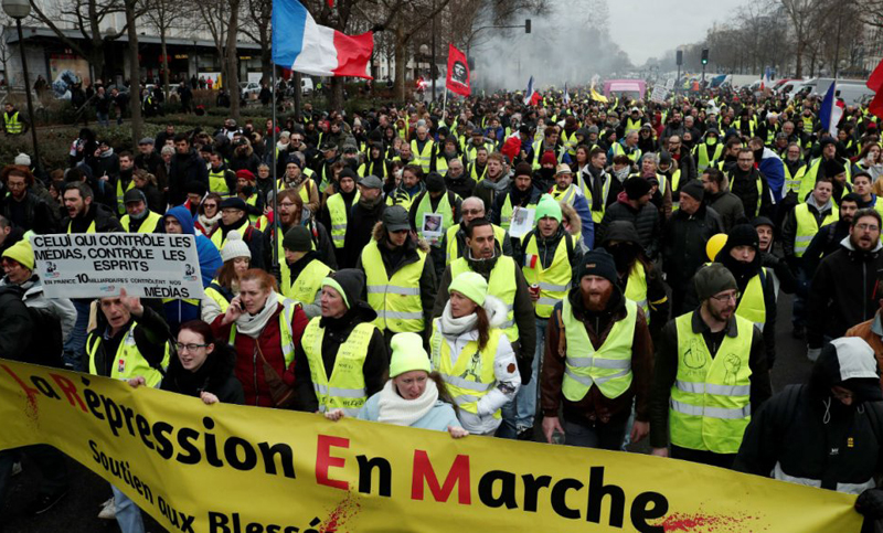 Los «chalecos amarillos» se movilizarán en Lyon y Nantes