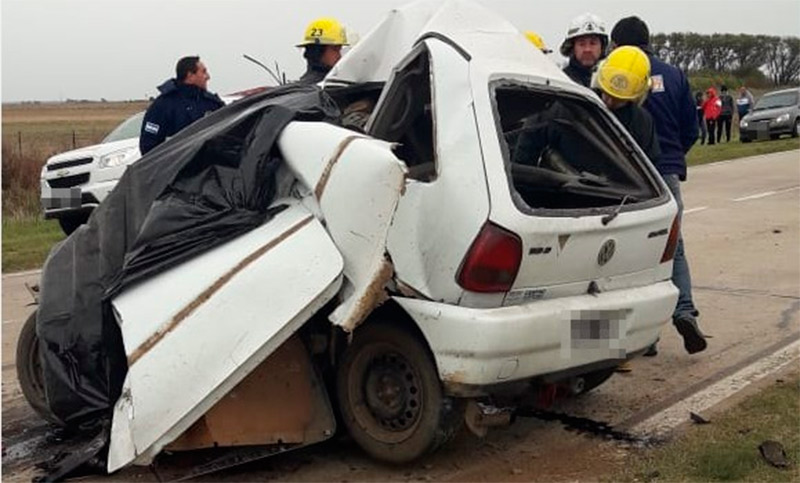 Siniestro fatal: un hombre de 33 años murió en un impactante choque frontal