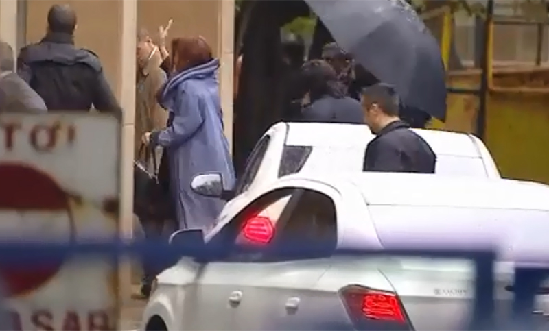 Cristina Kirchner arribó a Comodoro Py para participar del juicio oral