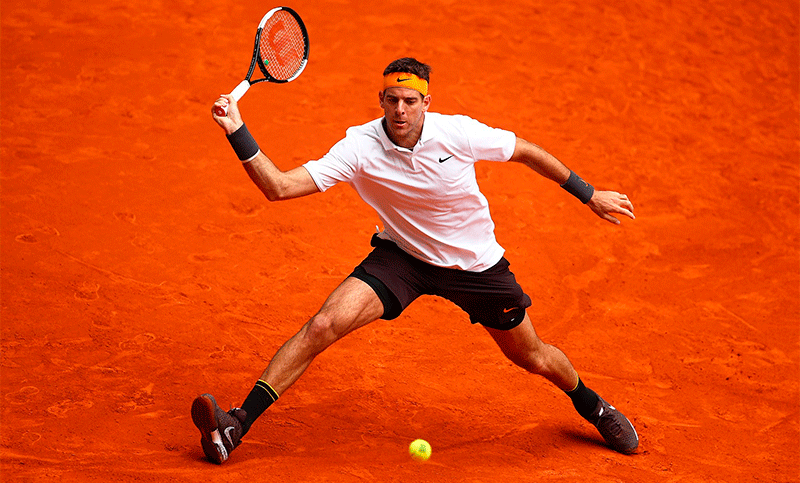 Del Potro en su vuelta, Pella y Schwartzman, eliminados en Madrid
