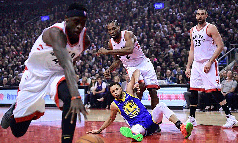 Toronto Raptors pegó primero y sacó ventaja en la serie final de la NBA