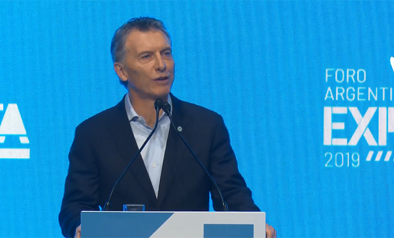 Macri: «Pusimos a las exportaciones en el centro de la estrategia productiva»