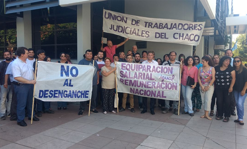 Tribunales chaqueños: judiciales paralizan las actividades