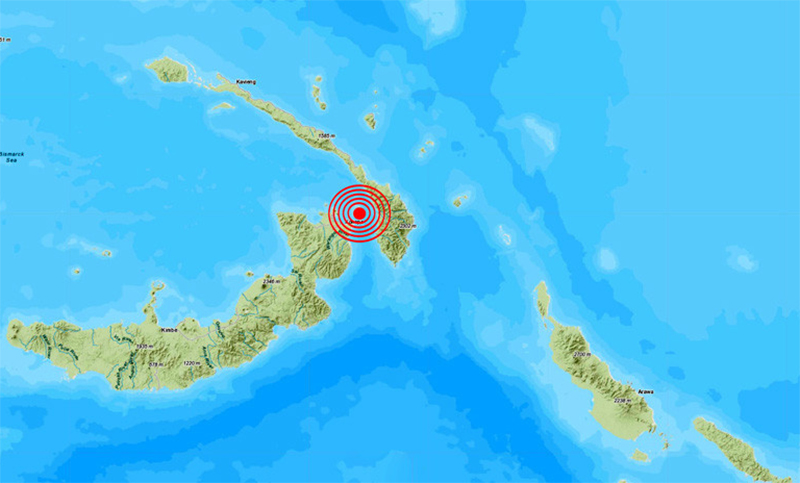 Un sismo de magnitud 7,7 sacudió Papúa Nueva Guinea