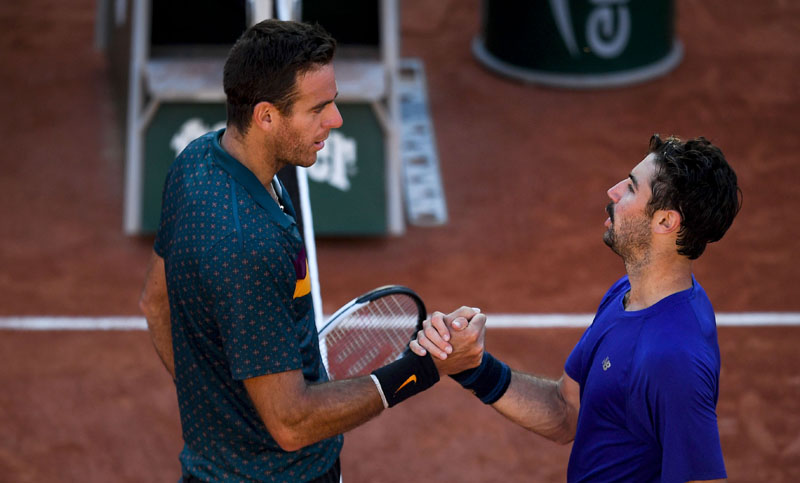 Del Potro cayó ante el ruso khachanov y se despidió de Roland Garros