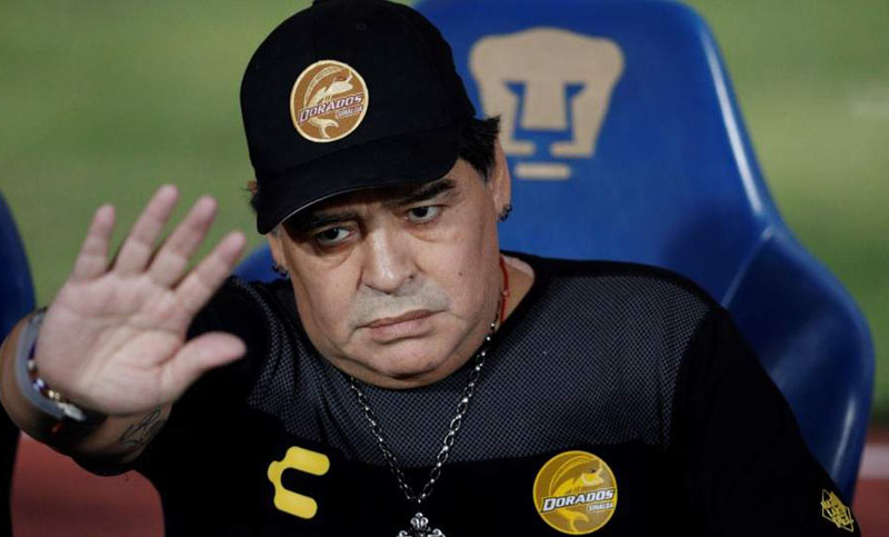 Maradona dejó de ser el DT de Dorados por problemas de salud