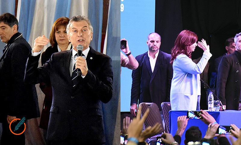 Macri evitó el público; a Cristina Fernández la acompañaron miles de personas