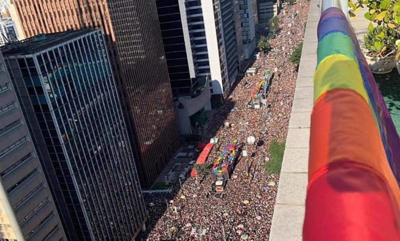 Millones de personas participaron de la marcha del Orgullo LGBT en Brasil