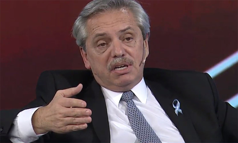 Alberto Fernández: «La euforia de los mercados es la tristeza de los pueblos»