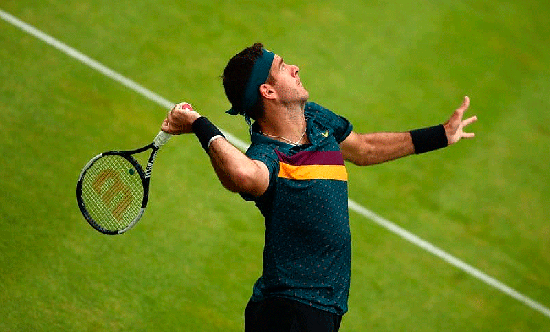 Del Potro ganó y avanza sobre el césped de Queen’s