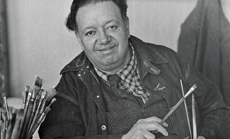 Subastan una litografía de Diego Rivera en la que retrata a una de sus musas