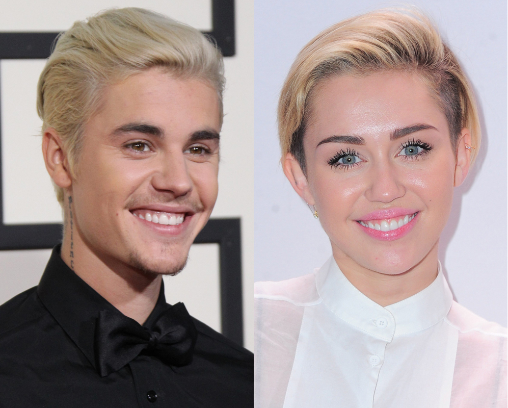 Justin Bieber felicito a Miley Cyrus y ella lo invitó a hacer una canción
