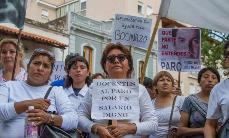 Docentes salteños atraviesan la segunda semana consecutiva de paro
